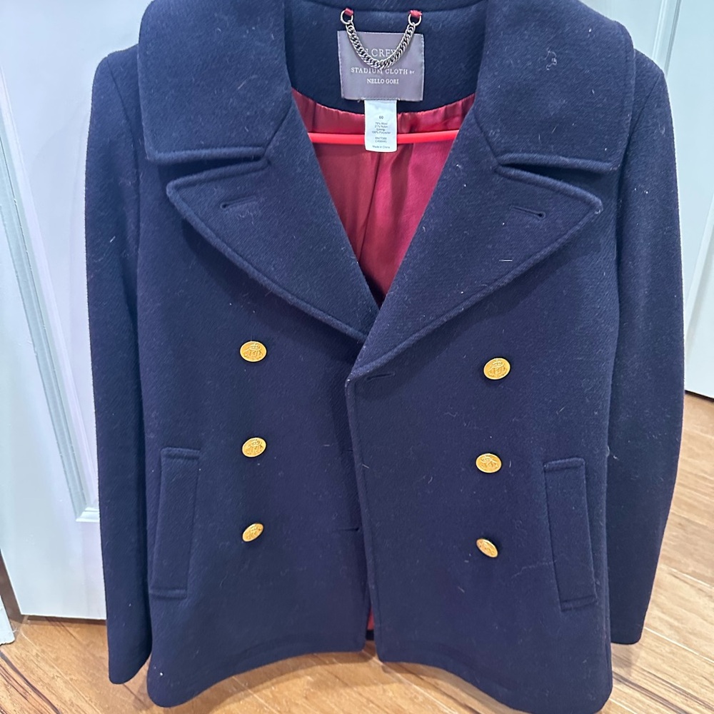 J. Crew Navy Peacoat with Gold Buttons